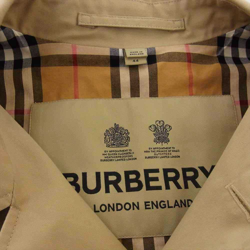BURBERRY LONDON バーバリー ロンドン 8019047 国内正規品 ENGLAND THE PIMLICO イタリア製 ピムリコ ヘリテージ カーコート ステンカラーコート ベージュ系 44【美品】【中古】