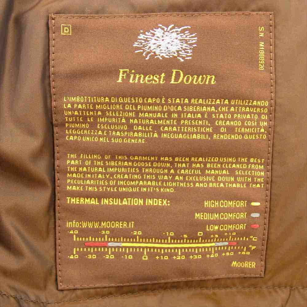 ムーレー 国内正規品 VERONA BARBIERI WK1 バルビエリ デタッチャブル ファーフード ダウンジャケット ブラック系 42【美品】【中古】