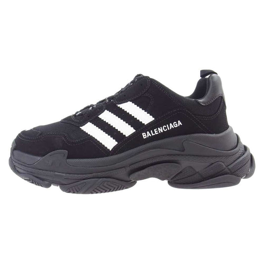 BALENCIAGA バレンシアガ adidas TRIPLE S アディダス トリプルエス スニーカー ブラック系 ホワイト系 サイズ44/29.0cm【新古品】【未使用】【中古】