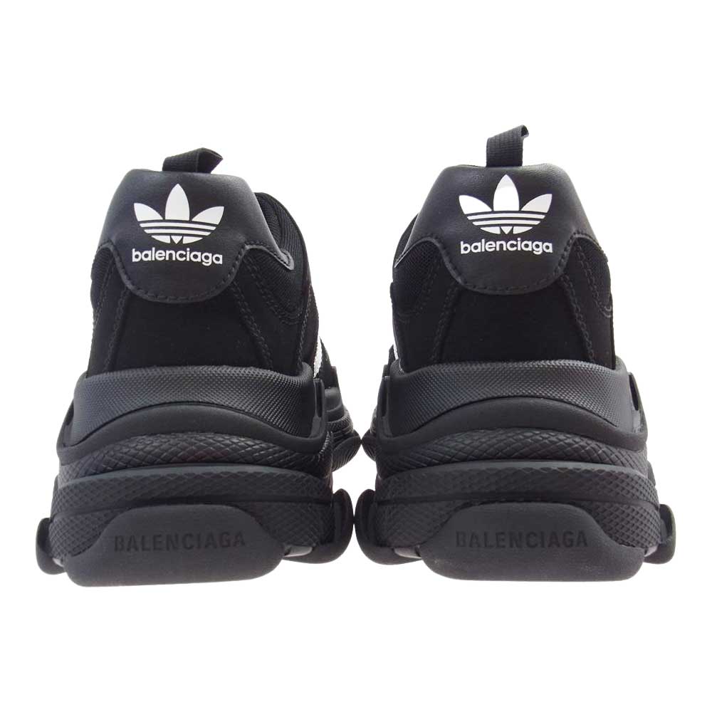 BALENCIAGA バレンシアガ adidas TRIPLE S アディダス トリプルエス スニーカー ブラック系 ホワイト系 サイズ44/29.0cm【新古品】【未使用】【中古】