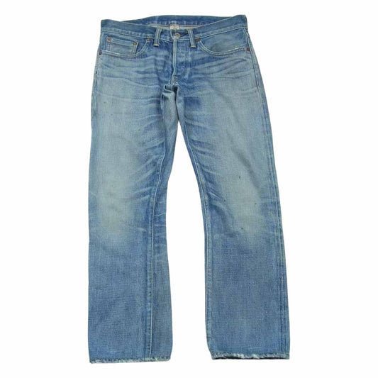 RRL ダブルアールエル USA製 Slim Fit Selvedge Denim スリムフィット デニム パンツ インディゴブルー系 28【中古】