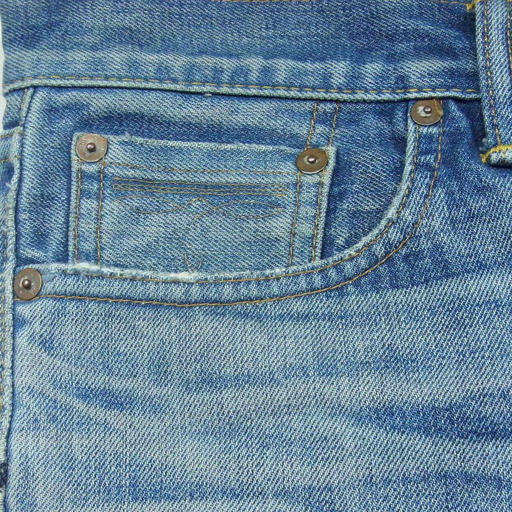 RRL ダブルアールエル USA製 Slim Fit Selvedge Denim スリムフィット デニム パンツ インディゴブルー系 28【中古】