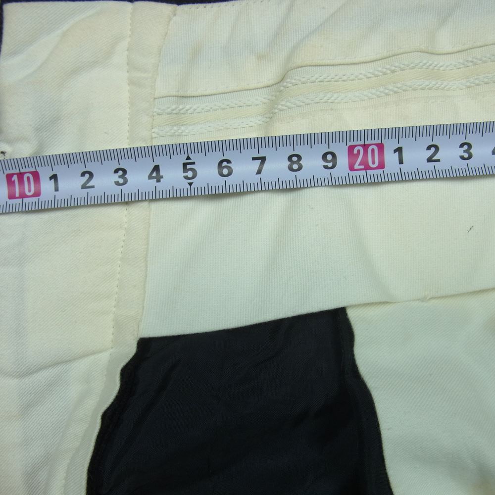 COMME des GARCONS HOMME PLUS コムデギャルソンオムプリュス AD2006 PR-P038 2タック ハイウエスト 裾ダブル ウール ワイド スラックス パンツ 黒に近い ダークグレー系 SS【中古】