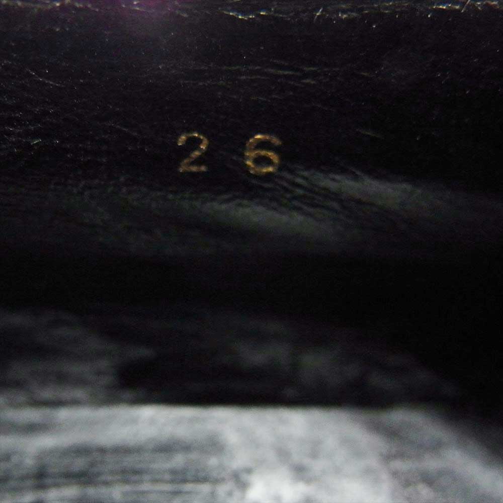 COMME des GARCONS HOMME PLUS コムデギャルソンオムプリュス クロコ型押し モンクストラップ レザー ラバーソール シューズ オフホワイト系 26㎝【中古】