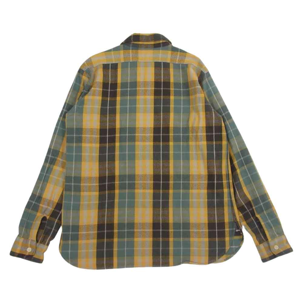 WAREHOUSE ウエアハウス 21AW チェック ネルシャツ 長袖 シャツ イエロー系 XL【中古】