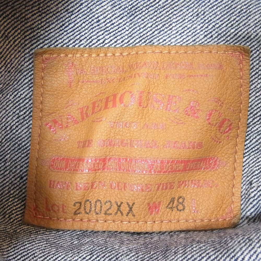 WAREHOUSE ウエアハウス 2002XX 2ndタイプ デニム ジャケット Gジャン インディゴブルー系 48【中古】