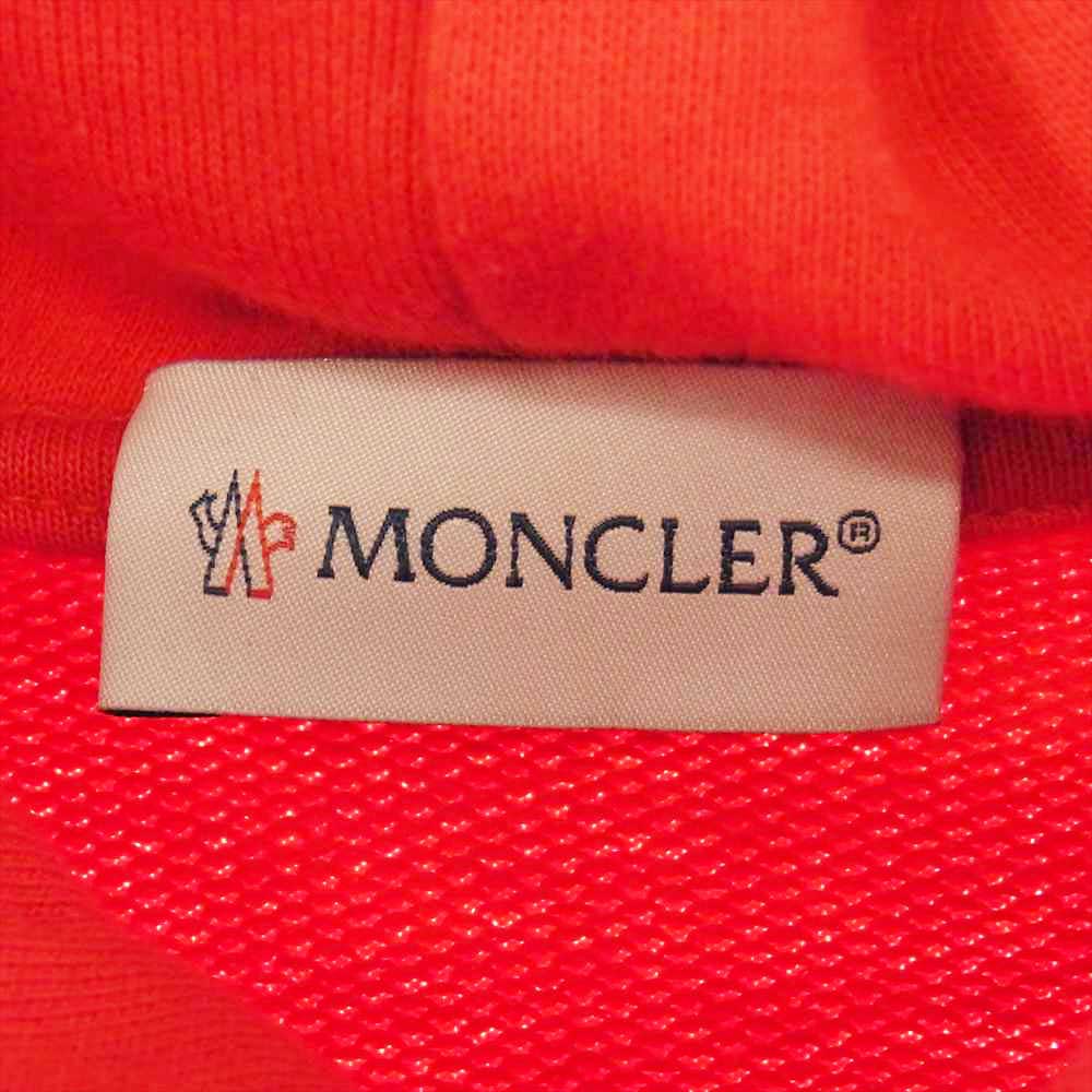 MONCLER モンクレール FRAGMENTMOXXXER FXXXX PRINT HOODY フラグメント プリント フーディー パーカー レッド系 XXL【中古】