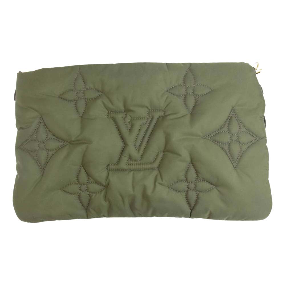 LOUIS VUITTON ルイ・ヴィトン 21AW M58977 LVピロー・カプセルコレクション マキシ ミュルティ ポシェット アクセソワール ライトブラウン系 カーキ系【美品】【中古】