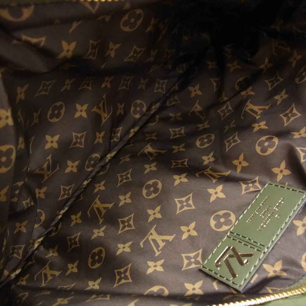 LOUIS VUITTON ルイ・ヴィトン 21AW M58977 LVピロー・カプセルコレクション マキシ ミュルティ ポシェット アクセソワール ライトブラウン系 カーキ系【美品】【中古】