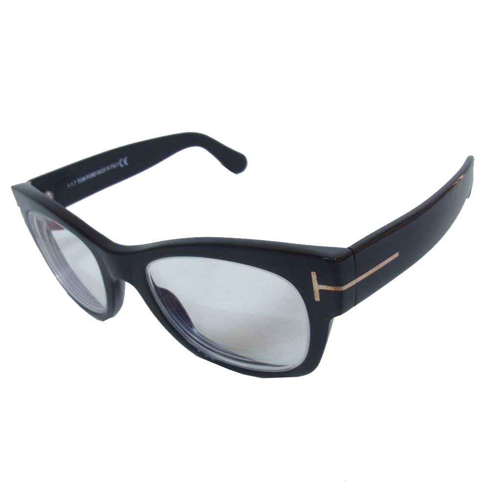 TOM FORD トムフォード TF5040 B5 度入り ウェリントンフレーム 眼鏡 アイウェア ブラック系 52□20 140【中古】