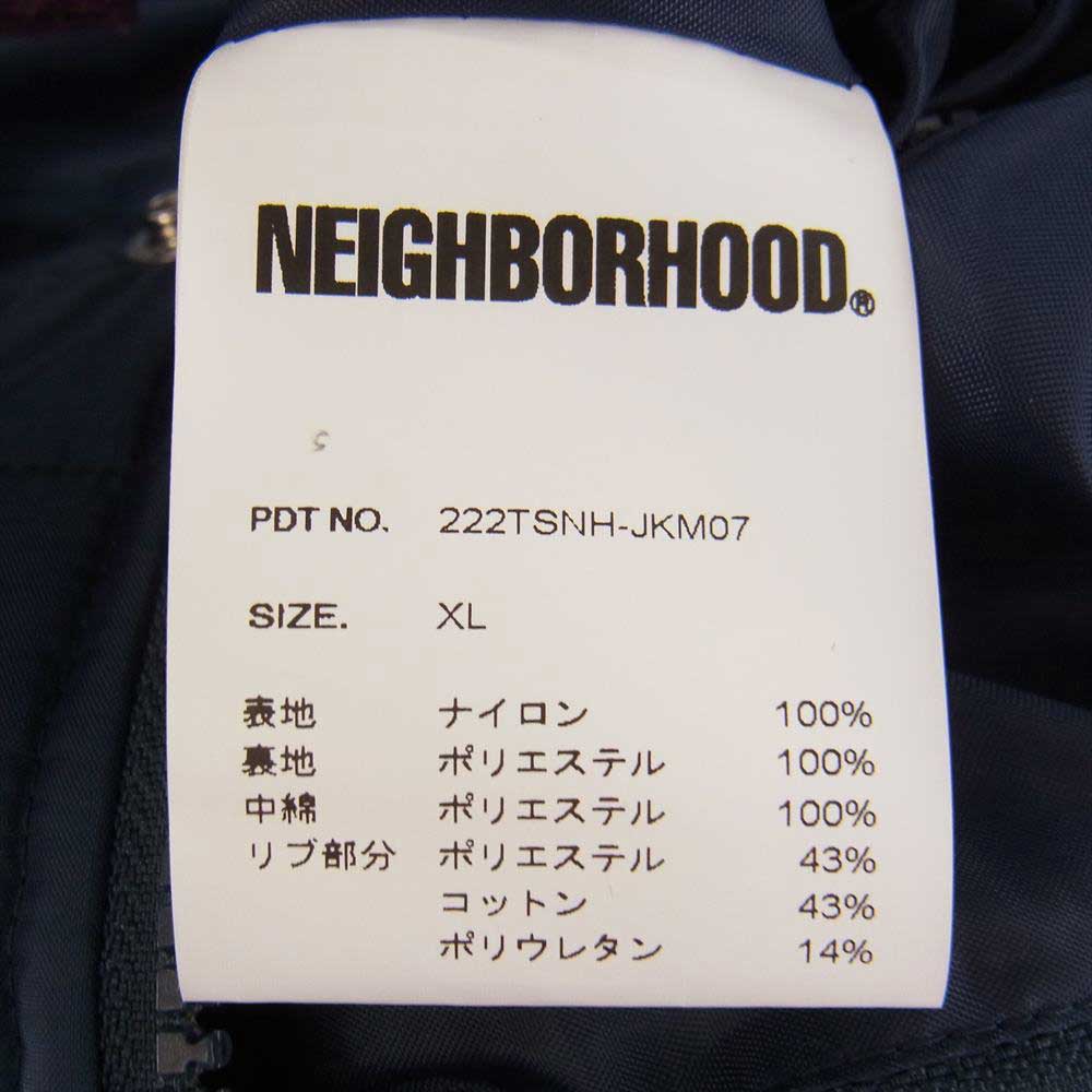 NEIGHBORHOOD ネイバーフッド 22AW 222TSNH-JKM07 TRACKER JK . NY トラッカー ジャケット 中綿ジャケット ネイビー系 XL【美品】【中古】