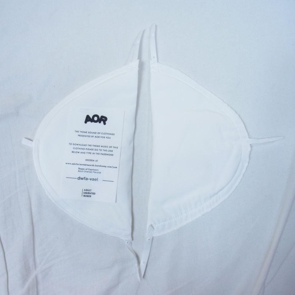 アダルト オリエンテッド ローブス 22SS 22AOR-3-JK-007 Tropic Of Capricorn ロゴ刺繍 シアサッカー ストライプ オーバーサイズ ダブルブレスト ジャケット ネイビー系 4【極上美品】【中古】