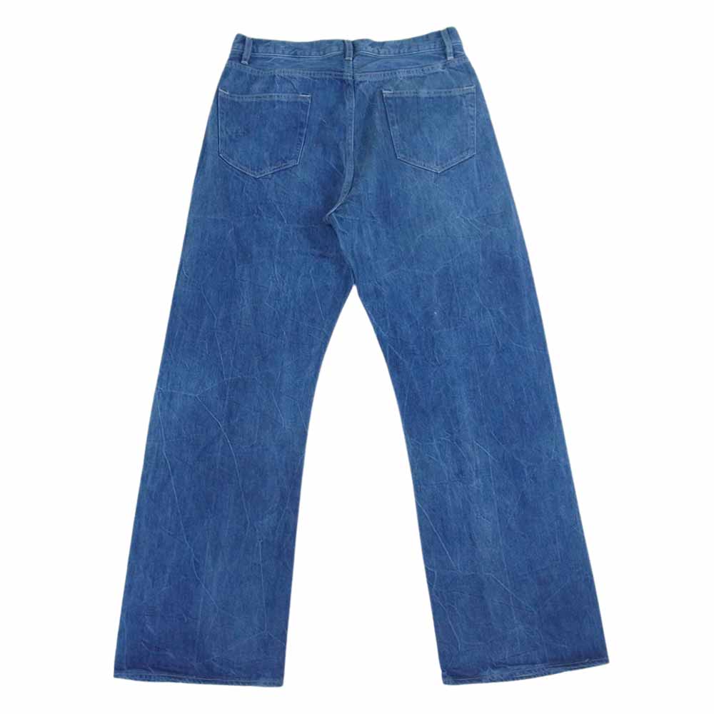 AURALEE オーラリー 22SS A22SP02DE SELVEDGE FADED LIGHT DENIMTS セルビッジ フェイテッド ライト デニムパンツ インディゴブルー系 4【中古】