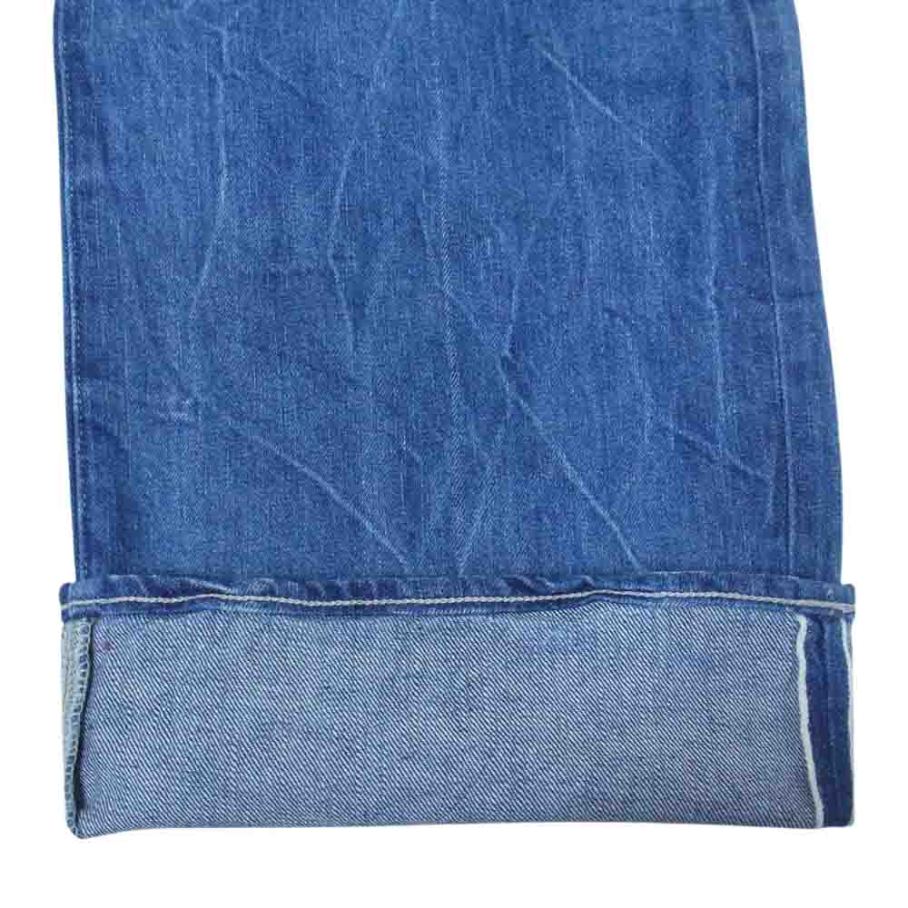 AURALEE オーラリー 22SS A22SP02DE SELVEDGE FADED LIGHT DENIMTS セルビッジ フェイテッド ライト デニムパンツ インディゴブルー系 4【中古】