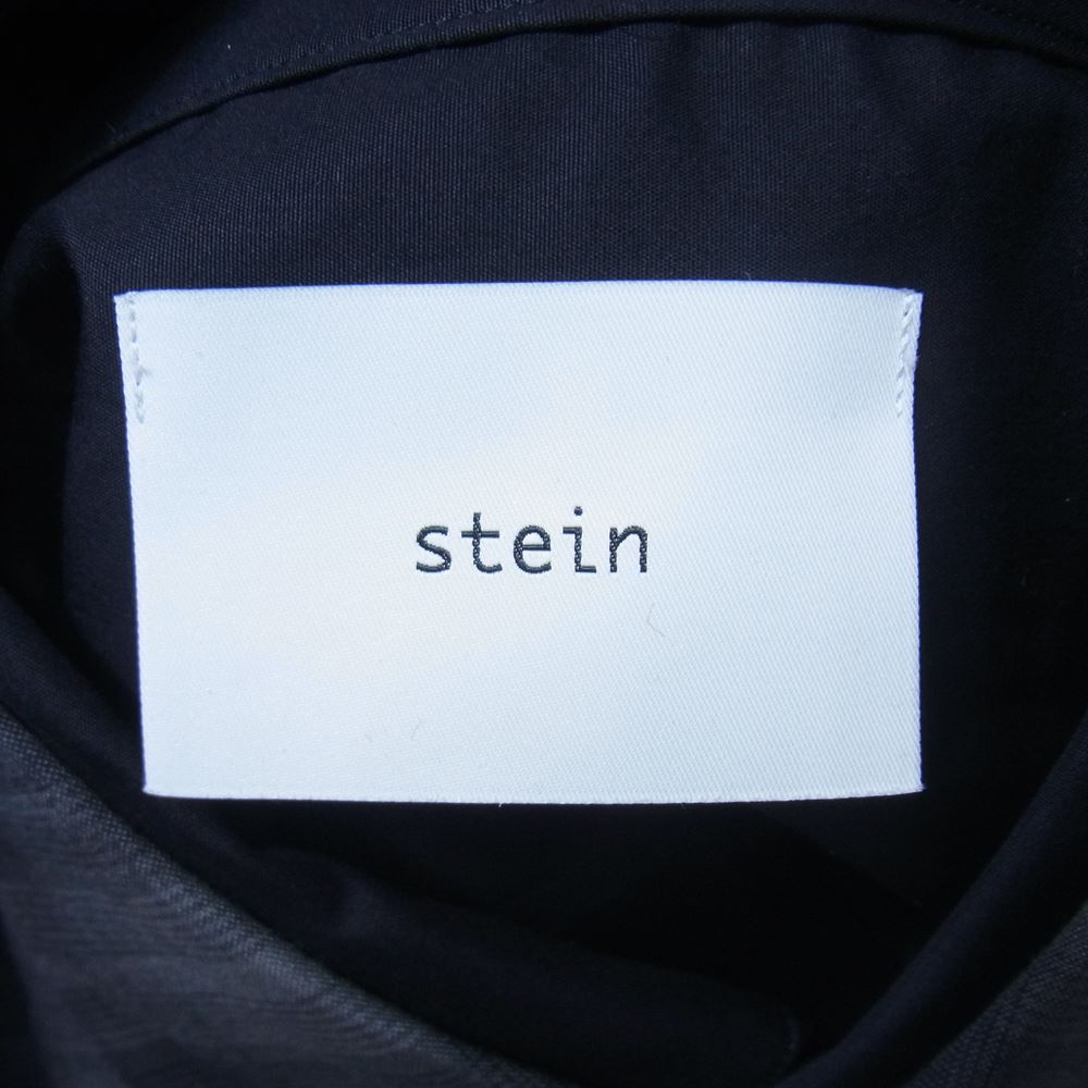 シュタイン 22SS ST.382-2 OVERSIZED LAYERED SHIRT オーバーサイズ レイヤード レーヨン混 オンブレチェック 長袖 シャツ ブラック系 M【美品】【中古】