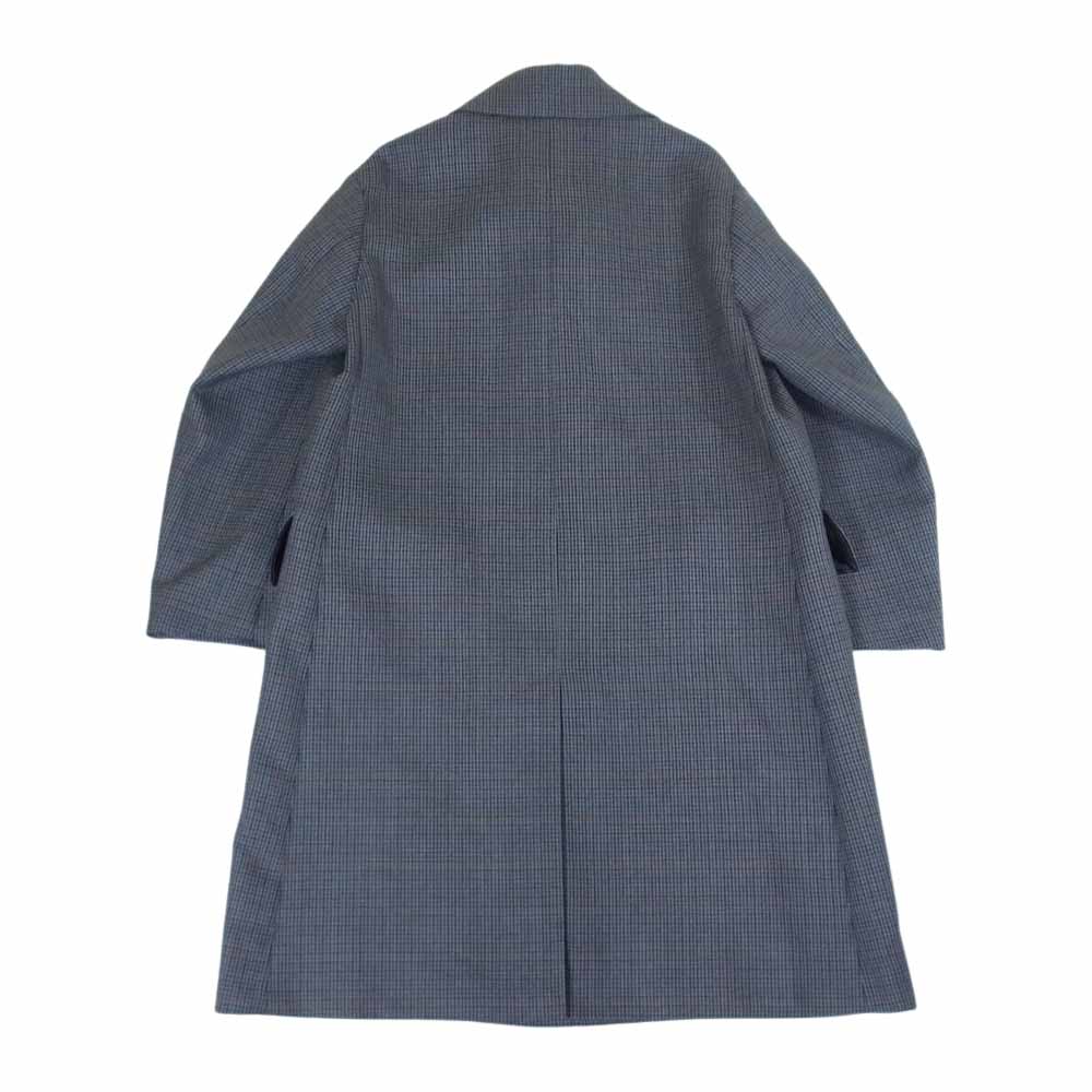 AURALEE オーラリー 18AW A8AC01BN DOUBLE FACE CHECK LONG COAT ダブルフェイス チェック ロング コート グレー系 4【極上美品】【中古】