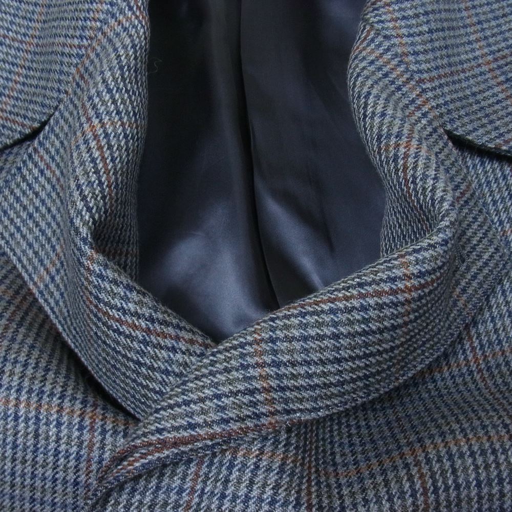AURALEE オーラリー 18AW A8AC01BN DOUBLE FACE CHECK LONG COAT ダブルフェイス チェック ロング コート グレー系 4【極上美品】【中古】
