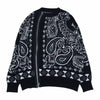 Sacai サカイ 22SS 22-02694M Bandana Knit Blouson バンダナ ジップデザイン ウール ニット ブルゾン ブラック系 2【美品】【中古】