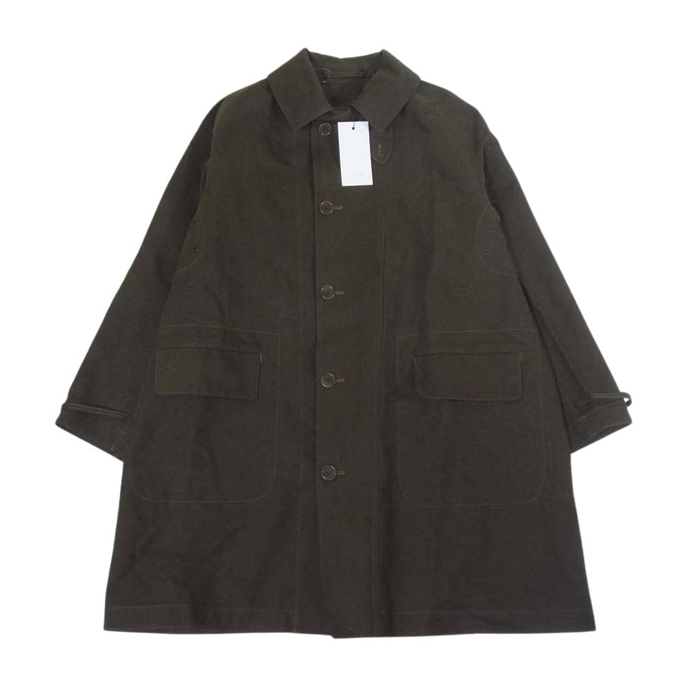 アプレッセ 22AW 22AAP-01-01H Motor Cycle Half Coat モーターサイクル コート OLIVE 3【極上美品】【中古】