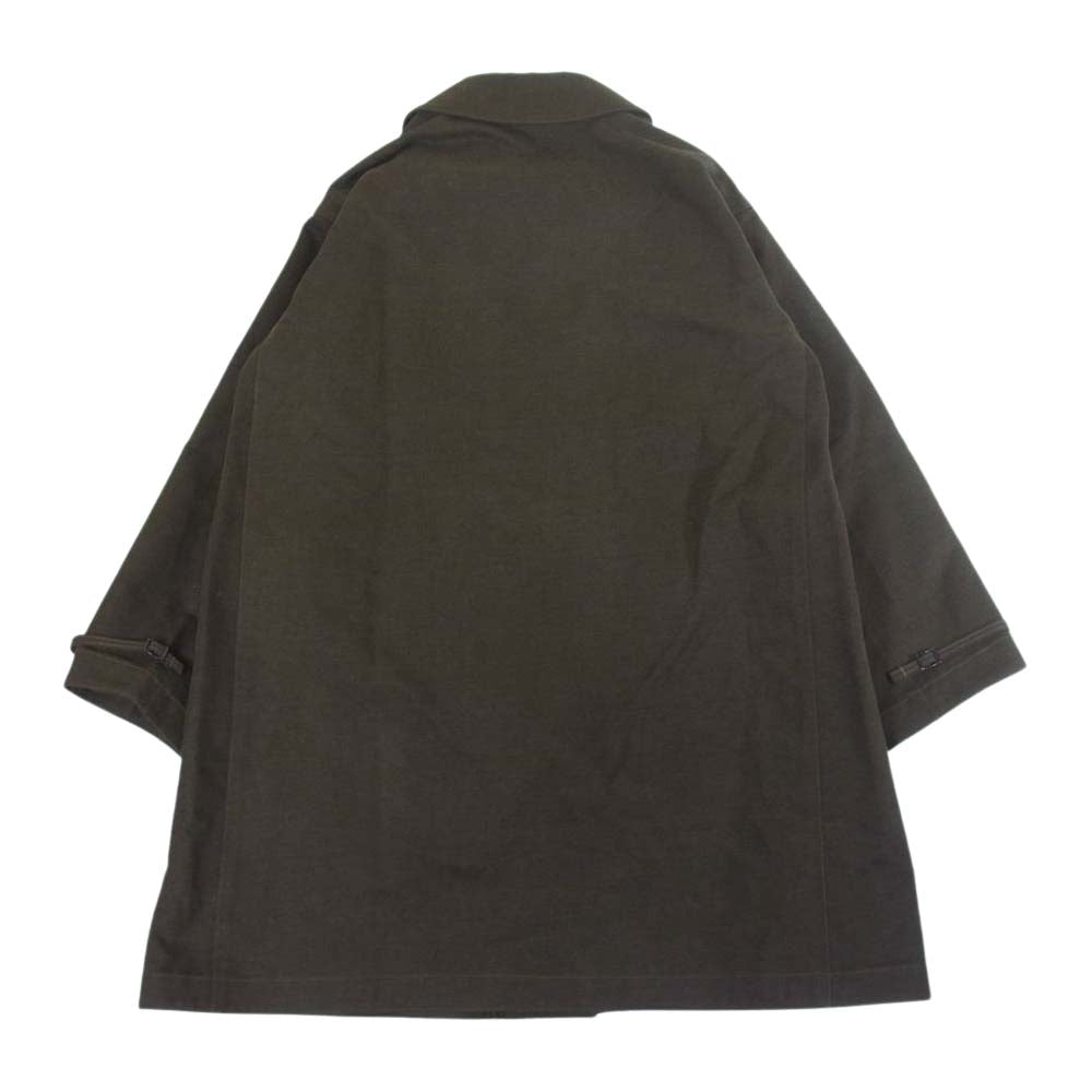 アプレッセ 22AW 22AAP-01-01H Motor Cycle Half Coat モーターサイクル コート OLIVE 3【極上美品】【中古】