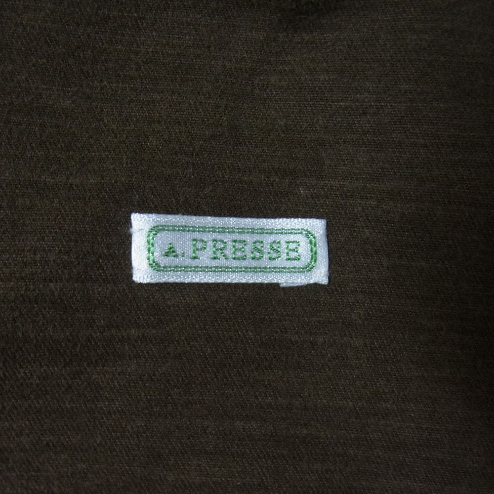 アプレッセ 22AW 22AAP-01-01H Motor Cycle Half Coat モーターサイクル コート OLIVE 3【極上美品】【中古】