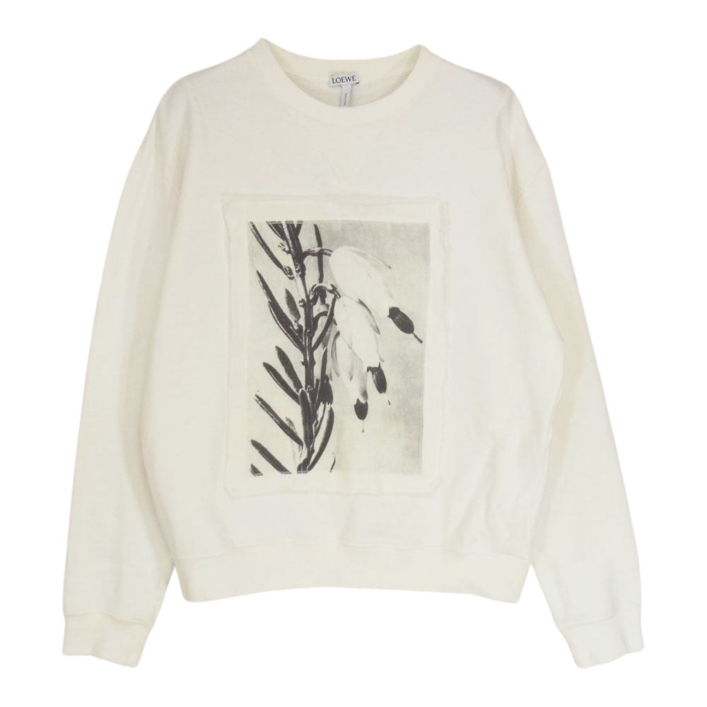 LOEWE ロエベ フォト パッチ プルオーバー スウェット ホワイト系 M【中古】