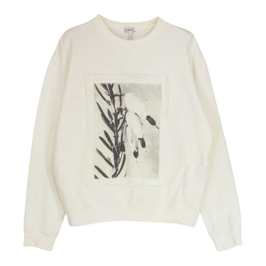 LOEWE ロエベ フォト パッチ プルオーバー スウェット ホワイト系 M【中古】