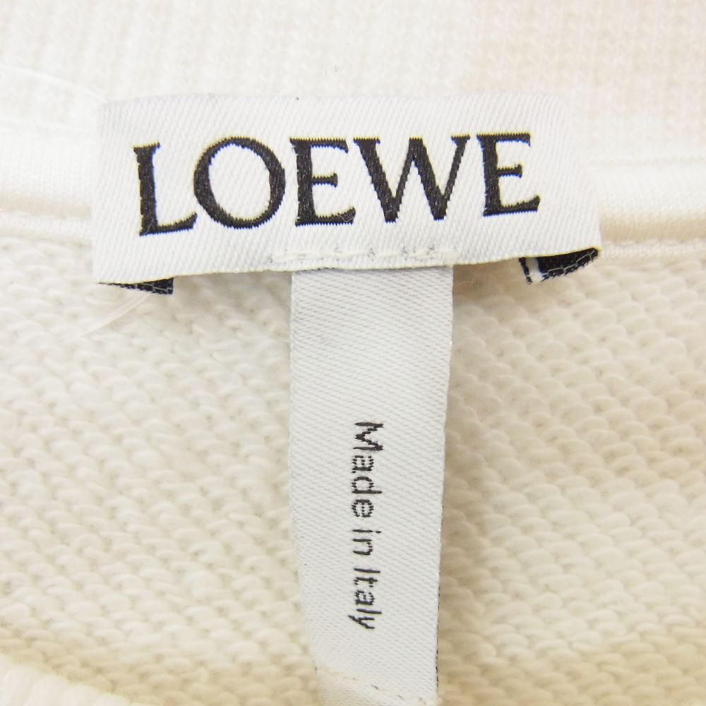 LOEWE ロエベ フォト パッチ プルオーバー スウェット ホワイト系 M【中古】
