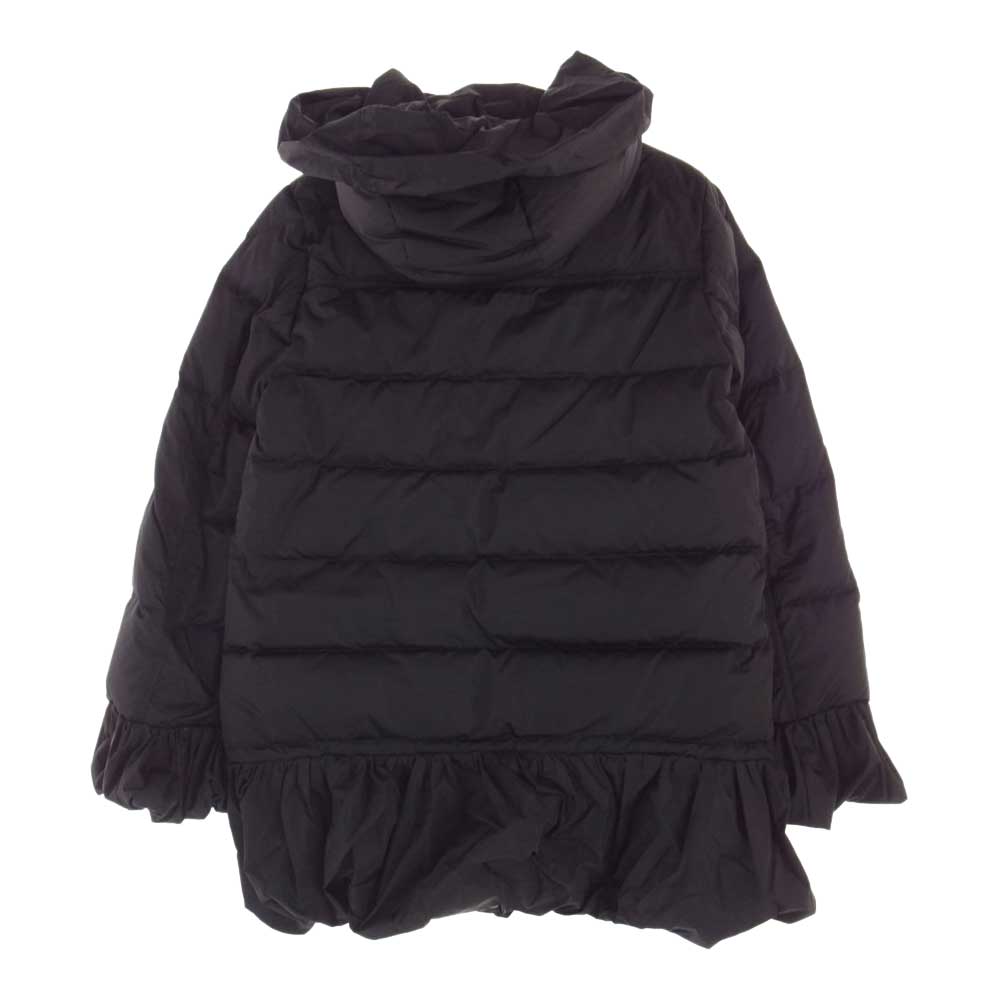 MONCLER モンクレール SERRE セール フリル  ダウン コート ジャケット ブラック系 1【中古】