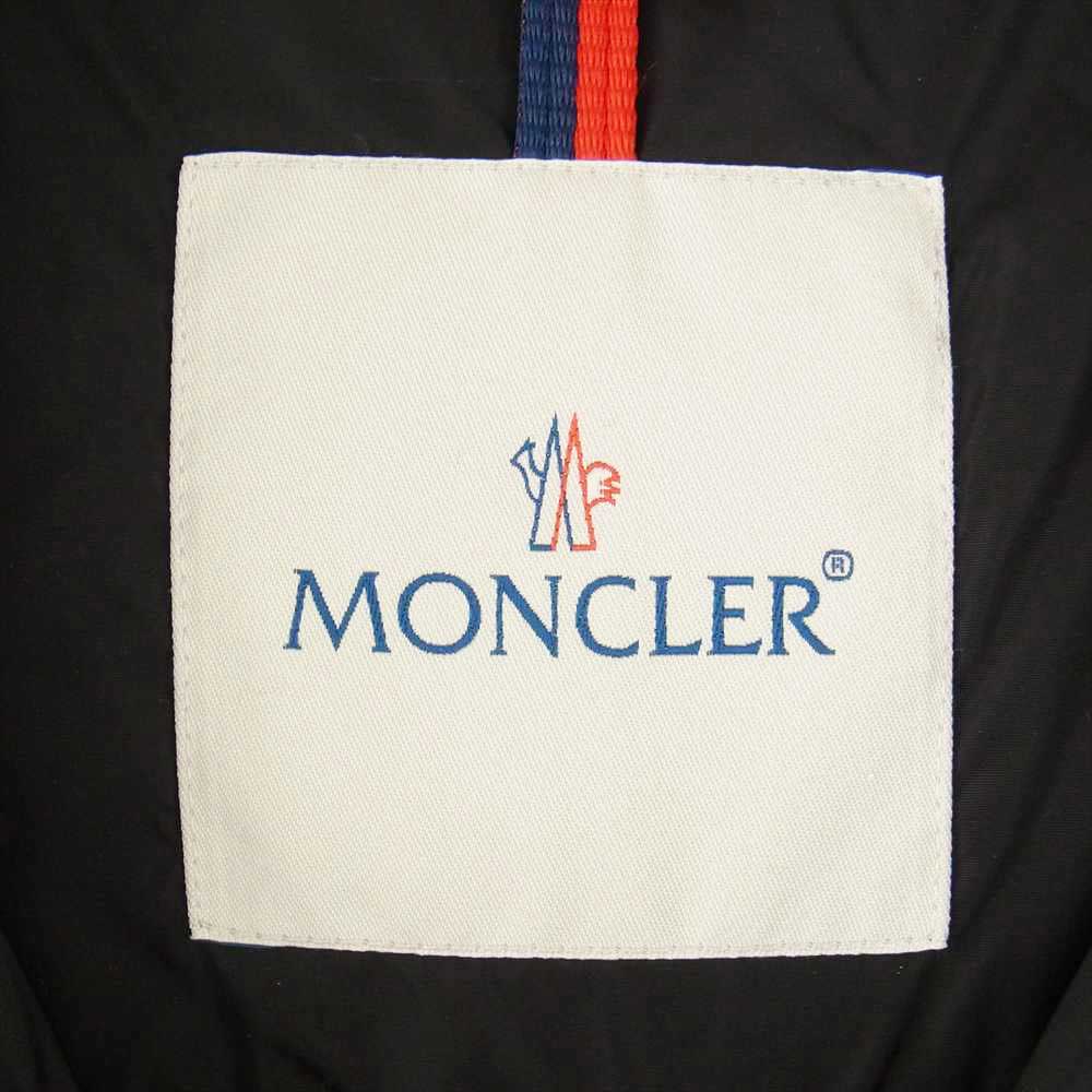 MONCLER モンクレール SERRE セール フリル  ダウン コート ジャケット ブラック系 1【中古】