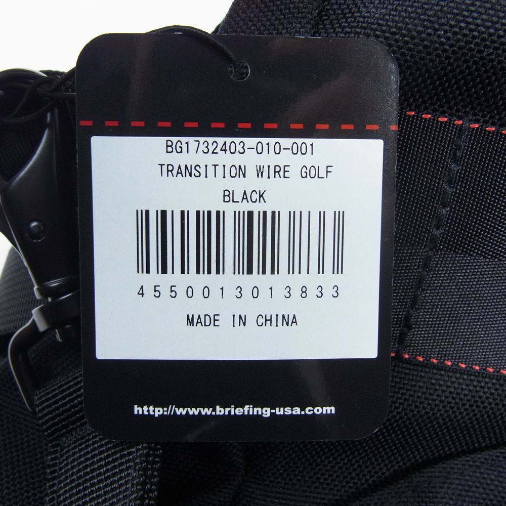 BRIEFING ブリーフィング BG1732403 TRANSITION WIRE GOLF トランジション ワイヤー ゴルフ 2WAY バッグ ブラック系【極上美品】【中古】