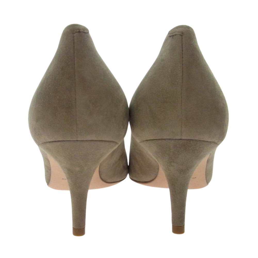 ペリーコ ANDREA パンプス ヒール グレー  グレー系 ベージュ系 37【極上美品】【中古】