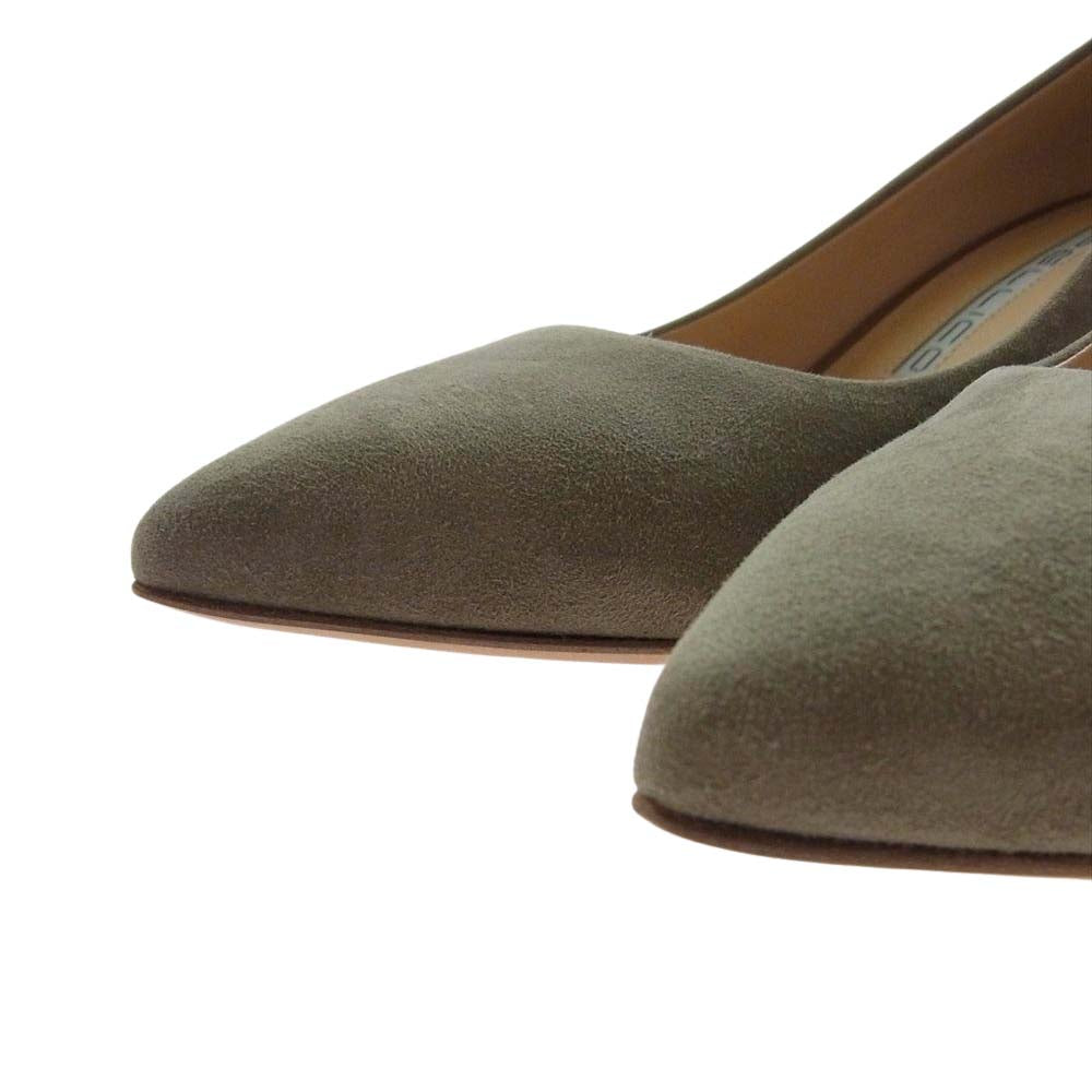 ペリーコ ANDREA パンプス ヒール グレー  グレー系 ベージュ系 37【極上美品】【中古】