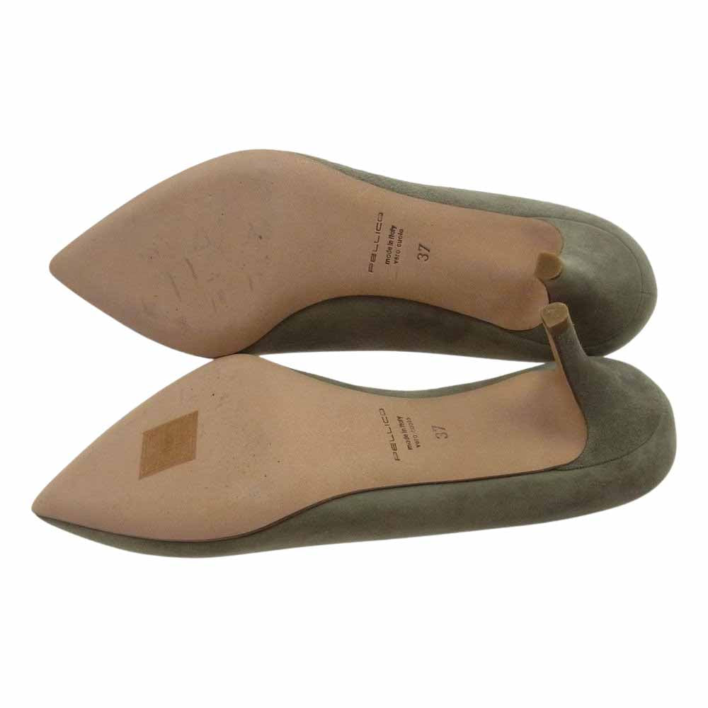 ペリーコ ANDREA パンプス ヒール グレー  グレー系 ベージュ系 37【極上美品】【中古】