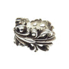 CHROME HEARTS クロムハーツ（原本有） DBL FLRL CRS RING ダブル フローラル クロス リング シルバー系 15号【中古】