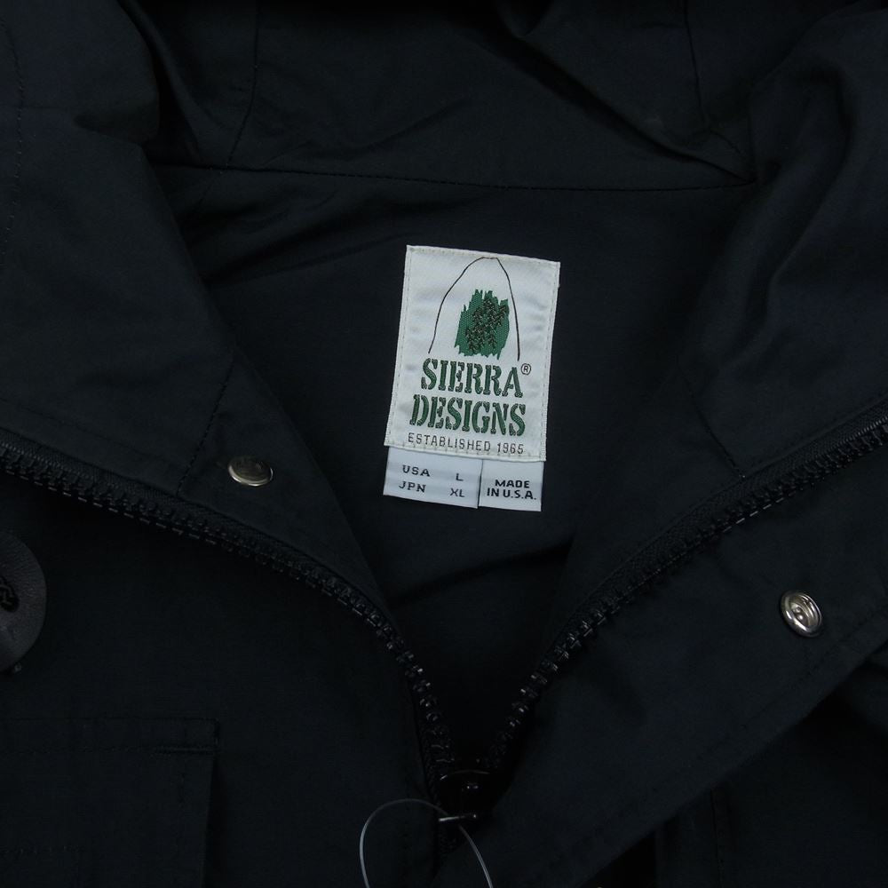 SIERRA DESIGNS シエラデザイン 8001 Short Parka JKT Made in USA 60/40クロス ロクヨン JACKET マウンテンパーカー Mountain Parka ブラック ブラック系 XL【中古】