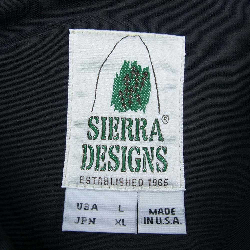SIERRA DESIGNS シエラデザイン 8001 Short Parka JKT Made in USA 60/40クロス ロクヨン JACKET マウンテンパーカー Mountain Parka ブラック ブラック系 XL【中古】