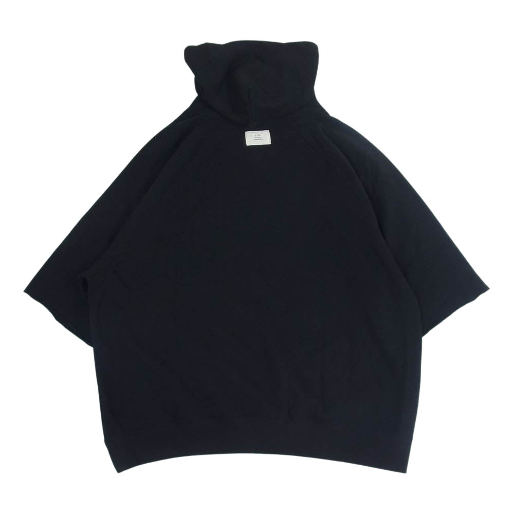FEAR OF GOD フィアオブゴッド FOG ESSENTIALS PULLOVER CUT OFF フォグ エッセンシャルズ プルオーバ― カットオフ ハーフスリーブ パーカー スウェット フーディ ブラック系 XL【中古】