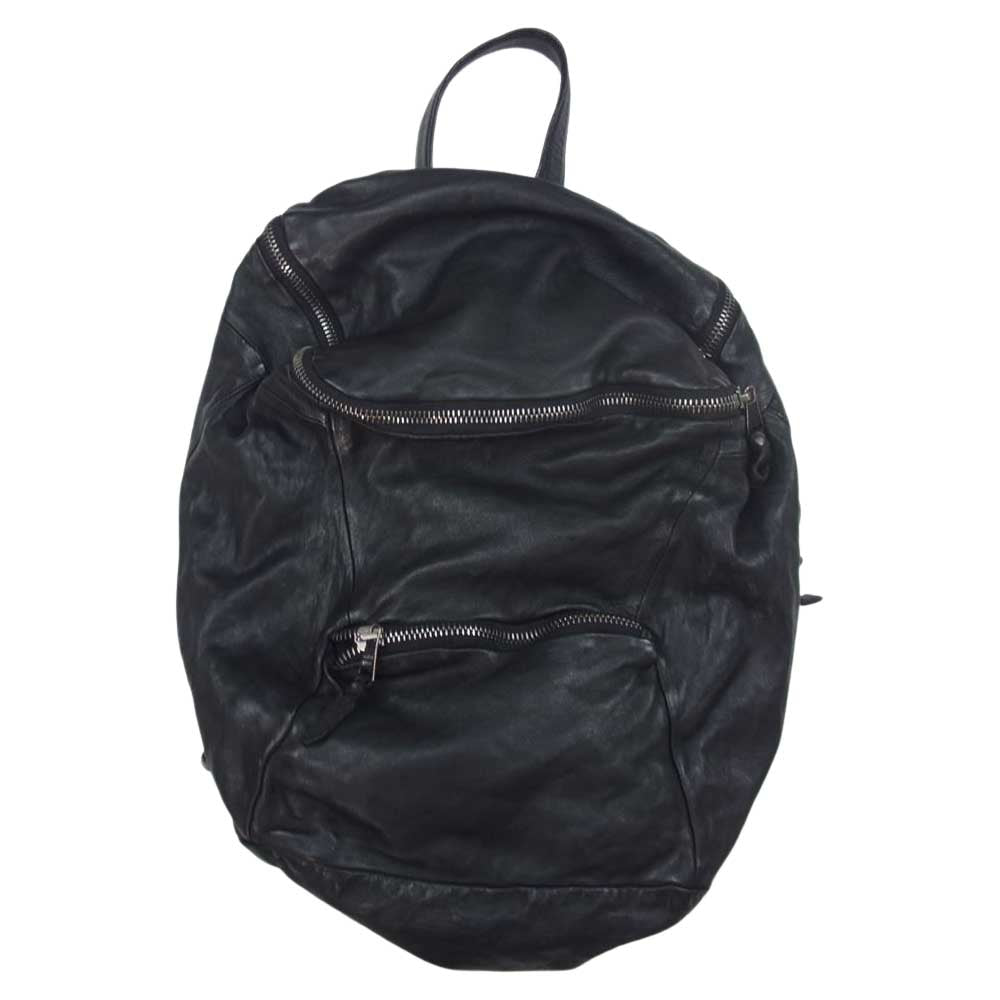GIORGIO BRATO ジョルジオブラット イタリア製 レザー リュックサック バックパック ブラック系【中古】