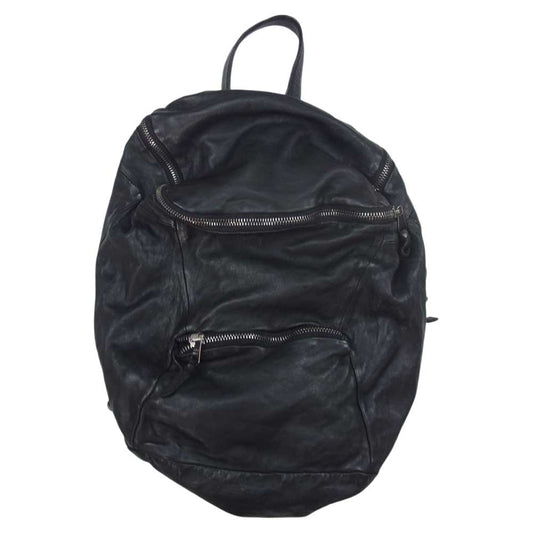 GIORGIO BRATO ジョルジオブラット イタリア製 レザー リュックサック バックパック ブラック系【中古】