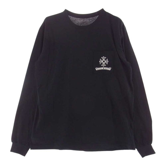 CHROME HEARTS クロムハーツ（原本無） バックダガープリント ポケット付き 長袖 Tシャツ ブラック系 XL【中古】