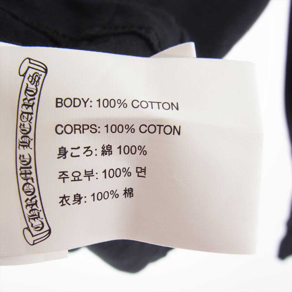 CHROME HEARTS クロムハーツ（原本無） バックダガープリント ポケット付き 長袖 Tシャツ ブラック系 XL【中古】