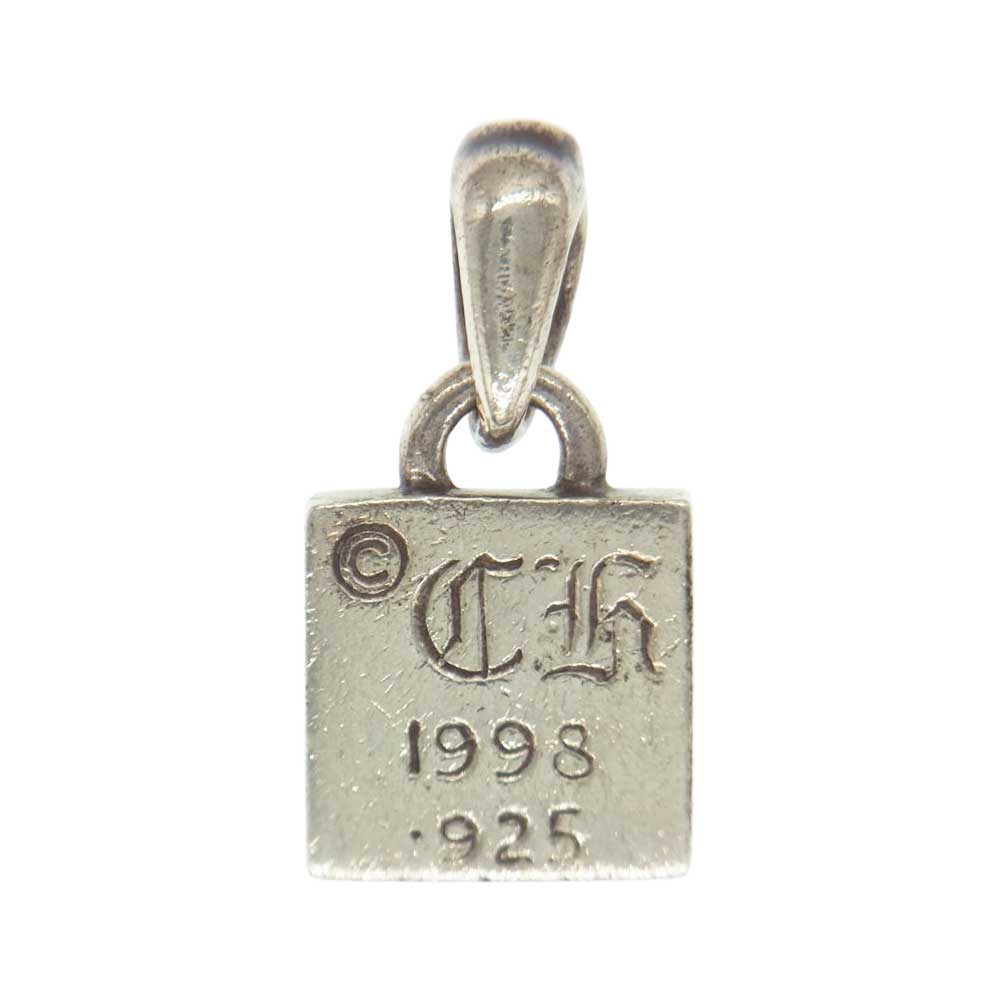 CHROME HEARTS クロムハーツ（原本無） FRAMED CH PLUS 1DIA フレームド CHプラス 1ダイヤ チャーム ペンダント シルバー系【中古】