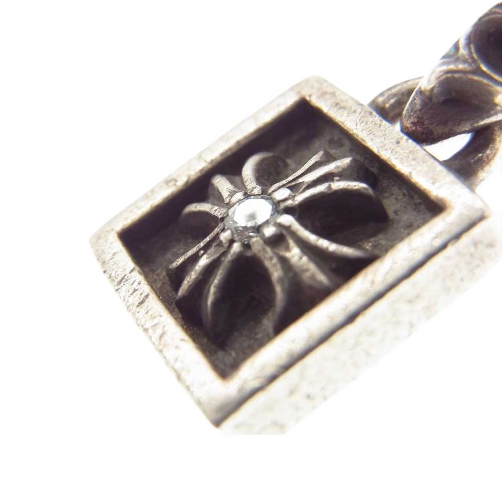 CHROME HEARTS クロムハーツ（原本無） FRAMED CH PLUS 1DIA フレームド CHプラス 1ダイヤ チャーム ペンダント シルバー系【中古】