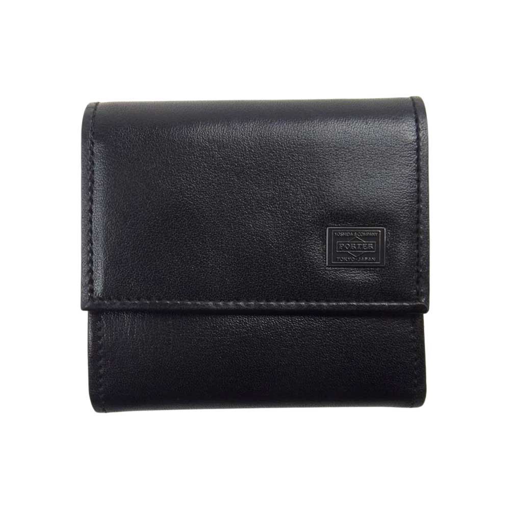 PORTER ポーター 179-03875 PLUME プリュム コインケース 小銭入れ ブラック系【極上美品】【中古】