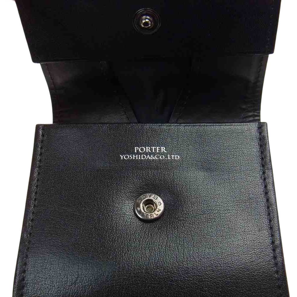 PORTER ポーター 179-03875 PLUME プリュム コインケース 小銭入れ ブラック系【極上美品】【中古】