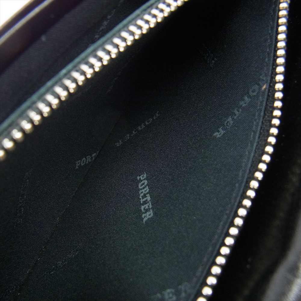 PORTER ポーター 110-02918 SHEEN シーン フラップ 長財布 ロングウォレット ブラック系【美品】【中古】
