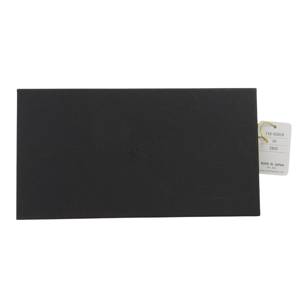 PORTER ポーター 110-02918 SHEEN シーン フラップ 長財布 ロングウォレット ブラック系【美品】【中古】