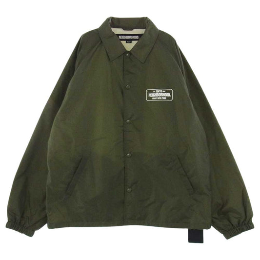 NEIGHBORHOOD ネイバーフッド 222TSNH-JKM01  WINDBREAKER JK NY バックロゴ ウィンドブレーカー ジャケット グリーン系 M【新古品】【未使用】【中古】
