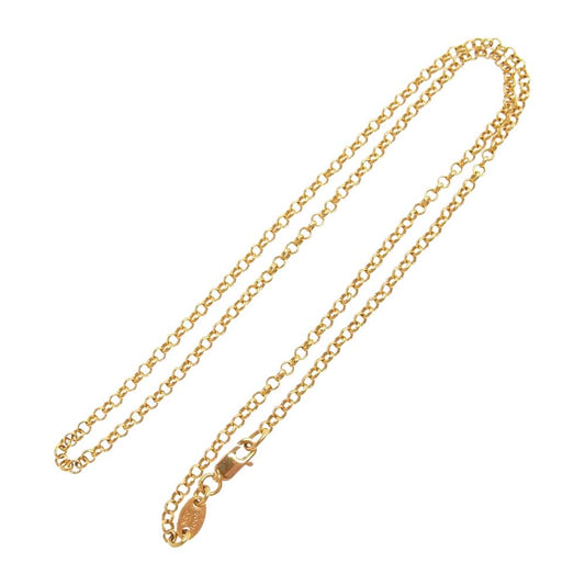 CHROME HEARTS クロムハーツ（原本無） 22K NECKCHAIN R16 ロールチェーン 16インチ ゴールド系【中古】